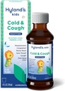 Hyland 's Kids Cold and Cough, Nighttime Cough Sydrop Medicine for Kids Ages 2 and up, Decongestant, Sore Throat megkönnyebbülés és Álmatlanság, Relief of Common Cold Systems, 4 Fl Oz