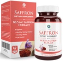 1 Body Saffron kivonat kiegészítés, 88.5 mg Safranal, Antioxidáns és Hangulattámogatás, Vegetáriánus kapszula