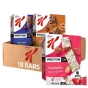 Különleges K bár Protein Étkezés, Étkezés csere, Tömegfehérje Snack, Variety Pack (3 doboz, 18 gróf)