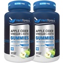 Herbtonics Keto Apple Cider Vinear Gumies - Digestion & Detox Support - Sugar Free BHB Advanced Formula for Keto Support - Raw ACV with The Mother - 120 Vegan ACV Gumies