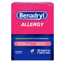 Benadryl Allergia ULTRATAB 60X2 DISPENSIT