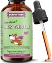 Wonder Paws Milk Thistle, Májtámogatás kutyáknak, Támogatja a vese funkció kedvtelésből tartott állatok, Detox, Máj támogatás, a Wild Alaskan Salmon Oil & Curcumin, Omega 3 EPA & DHA (4 Oz)
