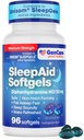 GenCare Maximum Strength Nighttime Sleep Aid Supplement felnőtteknek Difenhidramin HCl 50 mg-os Alvási Faster - Strong Non-Habit Forming PM Alvási Relief [96 Softgels]
