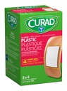 CURAD műanyag ragasztó kötszerek 2 "x 4", Nem készült természetes gumi latex, csomag 600