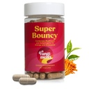 Fungiments Super Bouncy - Gomba kiegészítés - Cordyceps Gomba, Zöld tea, Ginseng - Energy and Focus (60 kapszula)