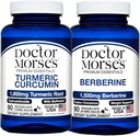 Doctor Morse 's Turmeric Curcumin 1950mg & Berberine 1500mg Bundle - Joint Support, Health Metabolisation, and Immune Boost with BioPerine & Ceylon Fahéj, FDA- Regisztrált, NSF- Certified 90 Capsules