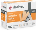 Dealmed Assorted Variety Pack Rugalmas ragasztószalag Steril kötszer Strips nem-Stick Pad, Latex ingyenes, Sebápolás elsősegély készlet (280 kötszer)