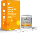 Rágóképes D3-vitamin tabletta - magas hatáserősség 62,5µg 2,500NE D3-vitamin Cholecalciferol - Vegan Gluten Free VIT D3 vitamin kiegészítők (60Ct)