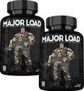 ONL tesztoszteron kiegészítés férfiak számára - Major Load tesztoszteron booster a Horny Goat Weed & Maca Root - Tongkat Ali Energy Pills for Stamina & Strength - Test Booster 60 kapszula (2pk)