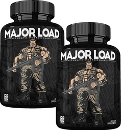 ONL tesztoszteron kiegészítés férfiak számára - Major Load tesztoszteron booster a Horny Goat Weed & Maca Root - Tongkat Ali Energy Pills for Stamina & Strength - Test Booster 60 kapszula (2pk)