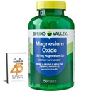 Spring Valley Magnézium 250mg 250 Számol, Csont- és Izomegészség, Legjobb Magnéziumpótlás nőknek, Diétás kiegészítő köteg Lual 45 Diabetes dekódolt