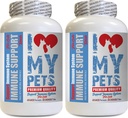 I LOVE MY PETS LLC macska immunrendszer - CAT Immune Support - Booster - Egészséges kiegészítés - Immunrendszer macskáknak - 120 kezelések (2 üveg)