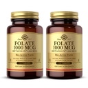Solgar Folate 1000 mcg - 120 tabletta, 2 csomag - 1000 mcg Bio- Active Metafolin - Vegan, Gluten Free, Dairy Free, Kosher - 240