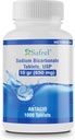 Safrel Nátrium- Bicarbonate Antiacid 650 mg (10 Grain) 1000 Tabletta WY124; Acid Emésztő, Heartburn, Sour Stomach & Upset Stomach 124; Értékmegtakarítási csomag