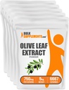 BulkSupplements.com Olive Leaf kivonat por - gyógynövény kiegészítés, antioxidáns forrás, Olive Leaf Powder - Gluten Free, 750mg per Serving, 1 kg (2,2 kg) (5-ös csomag)