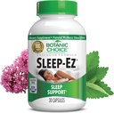 Botanische Wahl Schlaf-Ez- Leistungsstarke Mischung aus Valerian Extract, Melatonin, Hopfen, Kava Kava und Zitronenbalsam, um Foster schlafen ohne Grogginess (30 Kapseln)