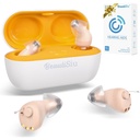 Hearing- Aids - Premium Recharfied Hearing- Aid for Elder / Senior Hearing Loss with Superior Noise Cancellation, Láthatatlan hallássegélyek töltési esetekkel, Hosszú Tartási akár 150 óra