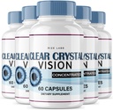 Rize laborok (5 csomag) Clear Crystal Vision Supplement, Clear Crystal Vision for Blurry Eyes, ClearCrystal Vision to Support Healthy Eye Functions, Clear Crystal Vision Formula Reviews (300 kapszula)