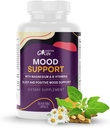 Hangulattámogatási kiegészítés 124; nyugalmi támogatási támogatás Ashwagandha, GABA 5- htp, St. John 's Wort, B6-vitamin és B12 alvásra, relaxációra, és Cortisol Manager