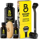 A Beard Club Derma Roller & Essential Beard Kit - Beard Roller, Beard Oil, Beard Spray, Beard Vitamins