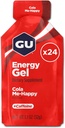 GU Energy Original Sports Nutrition Energy Gel, Vegan, Gluten-Free, Kosher und Dairy-Free On-the-Go Energy for Any Workout, 24-Count, Cola Me-Happy