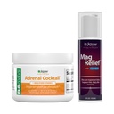 Jigsaw Health Bundle - 124; Adrenal Cocktail, 60 Servings (Jar), and MagRelief, 5 Ounces (Lotion)