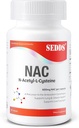 Mellékletek, N- acetil cisztein (NAC) 600mg, 60 Veg kapszula - nem GMO, glutén mentes