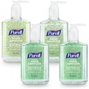 PURELL Advanced Hand Sanitizer Naturals with Plant Based Alcohol, Citrus Incent, 8 fl oz Pump Bottle (4-es csomag) - 9626- 06- ECDECO