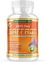 Saffron kivonat kiegészítés - 88,25 mg kapszula standardizált 3% Safranal kivonat Plus Tiszta Saffron por, 60 Maximális hatáserősség vegetáriánus tabletták - Prémium étvágy és szemkiegészítés