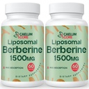 Liposomal Berberine HCL - Berberine 1500mg magas biológiai hasznosíthatóság, Berberines kiegészítés nőknek és férfiaknak (2 csomag)