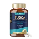 Totaria TUDCA Bile Salts 1200mg (Tauroursodeoxycholic Acid), 120 kapszula, Ultra Strength Pure TUDCA Máj-kiegészítők, Máj és epehólyag tisztítás és javítás, Vegan