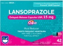 Rite Aid Lansoprazol 15mg - 42 kapszula, savcsökkentő késleltetett kiadás kapszula USP, Heartburn Relief és Acid reflux, akár 24 órás megkönnyebbülés