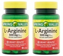 Spring Valley: 100 kapszula 500 Mg Ea. L- Arginine (2 db-os csomag)