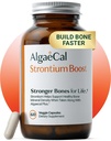 AlgaeCal - Stroncium Boost, természetes kalciumpótlás a csontsűrűség növelésére, Stroncium Citrate 680 mg, Könnyű lenyelni a csont egészség és a csont erő, gluténmentes - 60 Veggie Cap- Made in USA