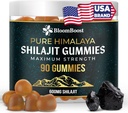 Shilajit Gumies - Sugar-Free Himalayan Organic Supplement 124; 600mg Shilajit, 90 Gumies for Energy & Wellness