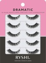 Ryshi Hamis szempillák 5 pár, Drámai Nézd öntapadó és újrahasználható Lash szett, Enhance Natural Beauty extra kötet