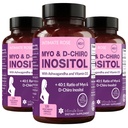 Intimate Rose Myo- Inositol & D- Chiro Inositol Blend - 40: 1 Blend Ratio - Women 's Daily Wellness Support - D-vitamin & Ashwagandha, 3 üveg