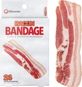 BioSwiss Kids Bandages, Bacon Shapped Self Addesive Bandage Set, Latex Free, Sterile Wound Care, 24 Count