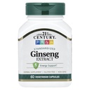 21. századi ginseng kivonat Veg kapszula, 60Count