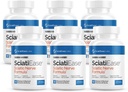 SciatiEase Sciatic Nerve Health Support Supplement - Idegtámogató Forma AlphaPalm, Borsó, B-vitamin Complex, Alfa Lipoic Acid 300mg - 6 palackok