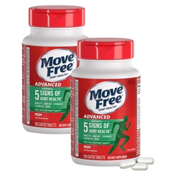 Move Free Advanced Plus MSM bevont tabletta, közös egészségügyi kiegészítés glucosamin és Chondroitin, 120 gróf, csomag 2