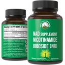 Nicotinamid Riboside NR Supplement. NMN Alternative NAD-Ergänzung + Niacinamid für NAD+ Ebenen wie wir Alter. Dritte getestet, Non-GMO, Glutenfrei, Vegan NR Vitamin-Ergänzungen für Frauen und Männer