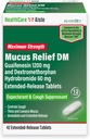 HealthCareAisle Guaifenesin 1200 mg Dextrometorfán Hydrobromid 60 mg Extended Release Tablets - 42 Count - Mucus Relief Expectorant and Cough Suppressant Formuled for Mellkasi Congestion Relief