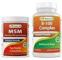 Legjobb természetes MSM Powder & B- 100 Complex