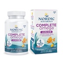 Nordic Naturals Complete Omega Jr., Lemon - 90 Mini Soft Gels - 283 mg Total Omega -3 s & 35 mg GLA - Egészséges kognúció, Idegrendszeri funkció - Non-GMO - 45 Servings