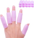 Povihome 10 Pack Finger Sleeve Protector Silicone Thumb Protector for Arthritis Basketball Mallet Finger Trigger Finger Corn Buborékcsomagolás