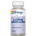 SOLARAY L- Lysine Monolaurin Immun Supplement Supplement, 1: 1 Ratio for Immune System Function, 500 mg Each, 60- Day Money Back Garance, 30 Servings, 60 VegCaps