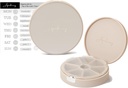 7 Communisation Pill Case, Pill Box, Daily Pill Organizer, Travel Pill Organizer, Medication Organizer, Testreszabható Pill Dispenser címkével (Pearl Cream)