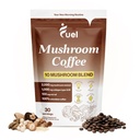 Üzemanyag Brain Boost Gumós Kávé Táplálkozás, Organic Blend for Gut Health, Oroszlánsörényes por, Chaga & gombás Powder Alacsony koffein Instant kávé, Nootropics Drink, 30 szerváció