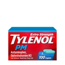 Tylenol PM Extra Strength Nighttime Pain Reliever & Sleep Aid Caplets, 500 mg Acetaminophen & 25 mg Difenhidramin HCl, Non- Habit Forming, 100 t